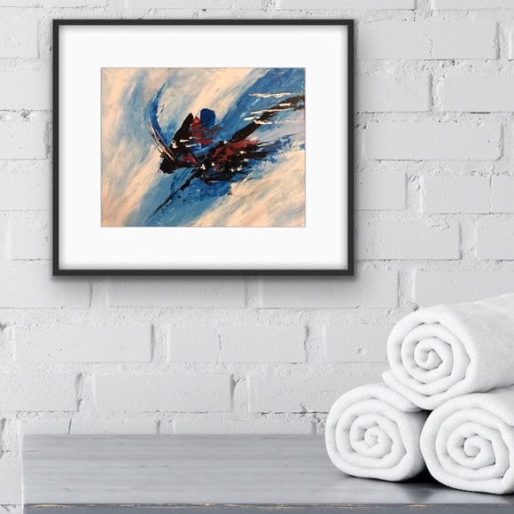 11 x 14” original abstract artwork signed by artist - Picture 2 of 7